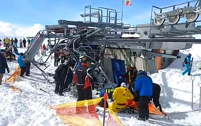 В Грузии из-за аварии подъемника на горнолыжном курорте пострадали 10 человек